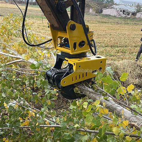 felling grapple mini excavator|mini excavator rotating log grapple.